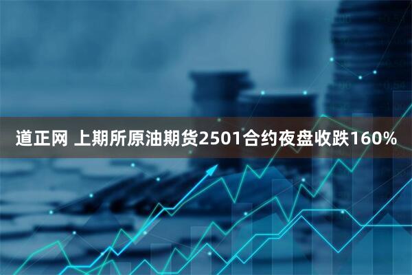 道正网 上期所原油期货2501合约夜盘收跌160%