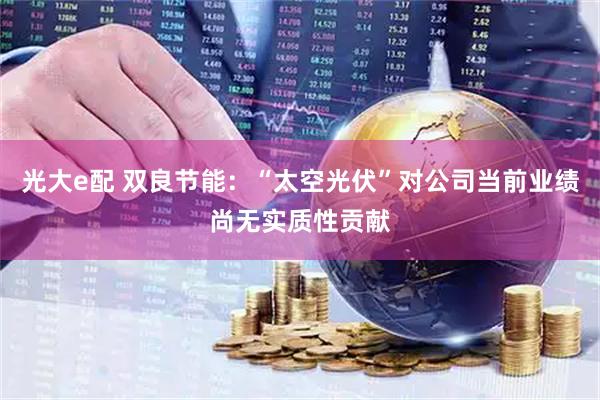 光大e配 双良节能：“太空光伏”对公司当前业绩尚无实质性贡献